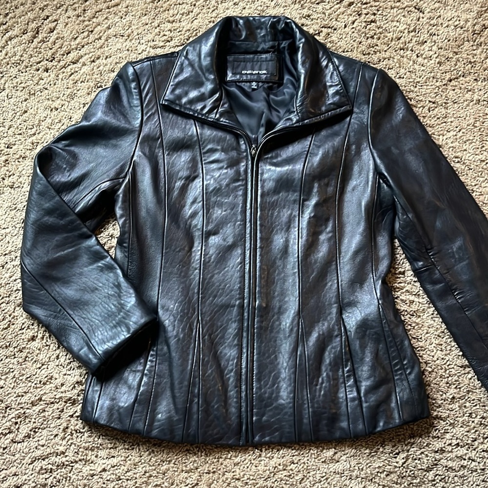 Jones New York Leather Jacket